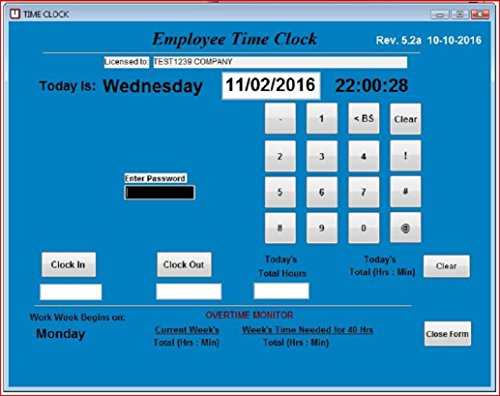 simple employee time clock software